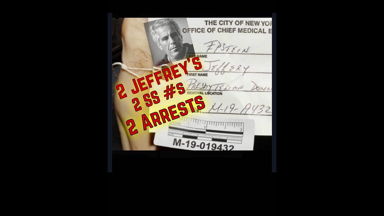 ❌Jeffrey Epstein: FUDGED Arrest Records