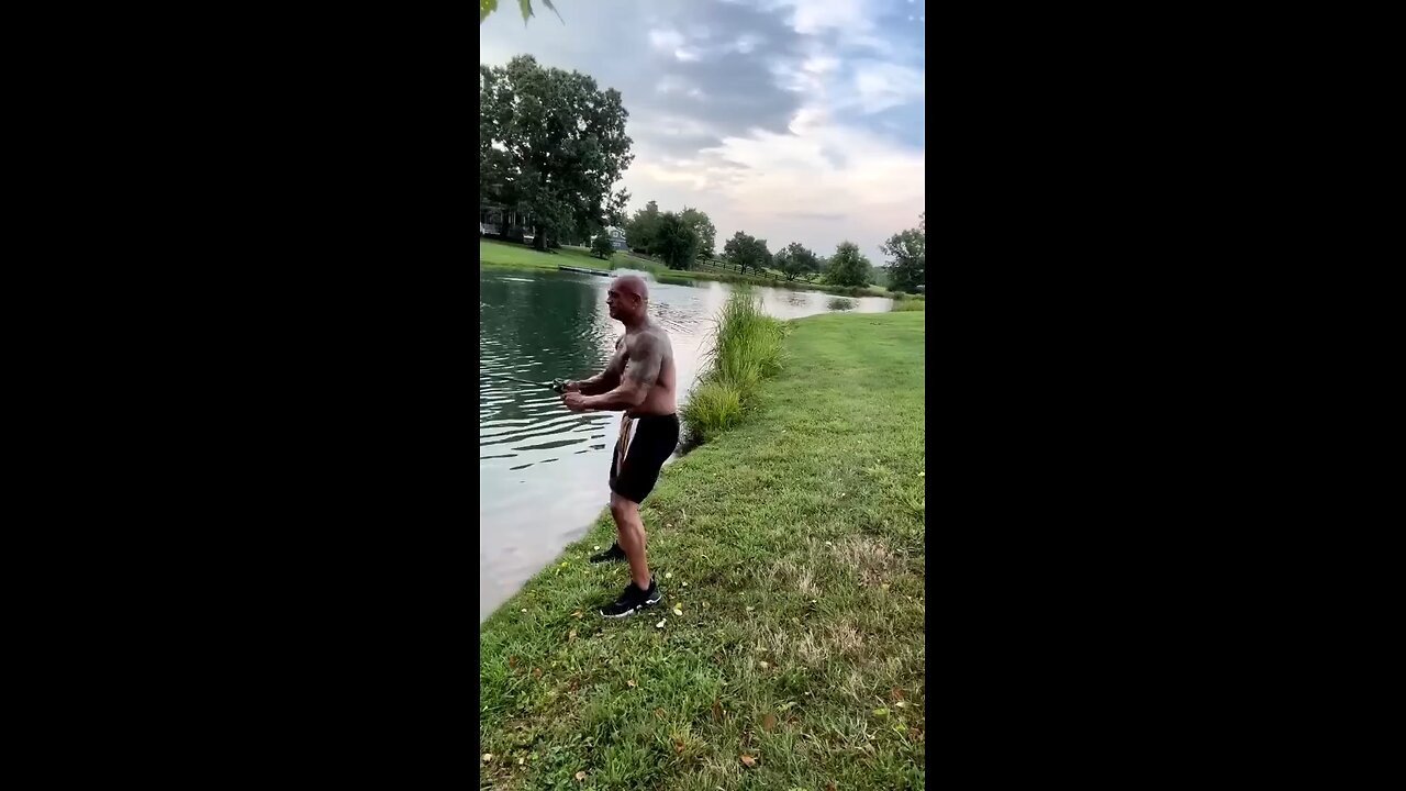 The Rock catch fish