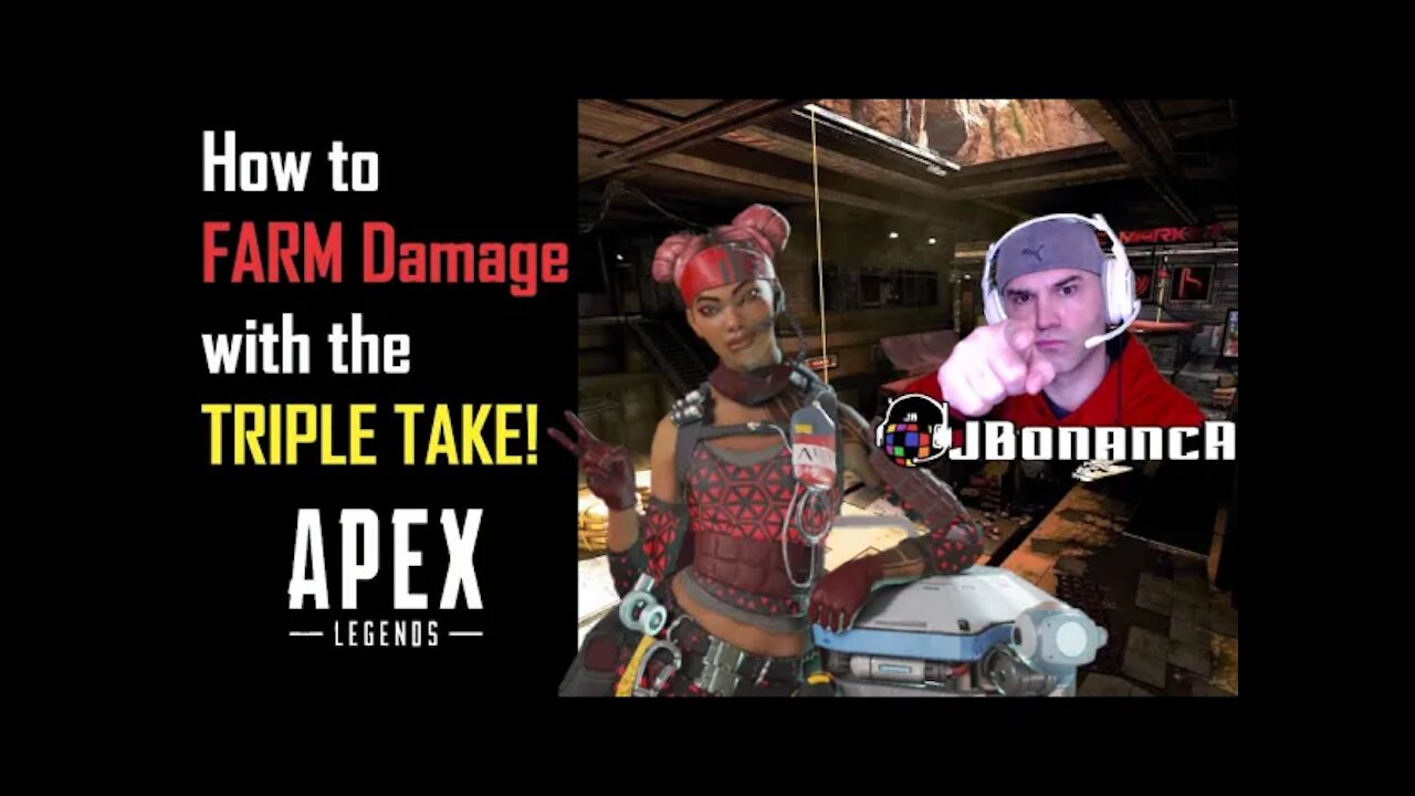 How to FARM DAMAGE with the TRIPLE TAKE! #ApexLegends