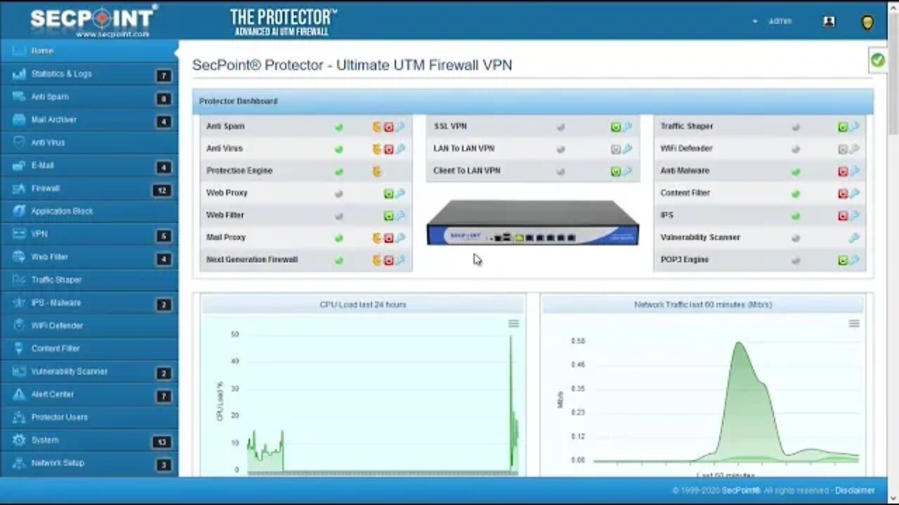 SecPoint Protector V54 0 Network Interfaces