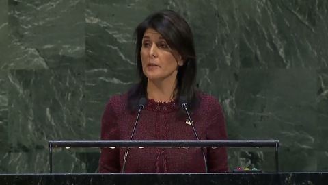 U.S. Ambassador Haley SLAMS U.N. Vote - We Will Remember This Day