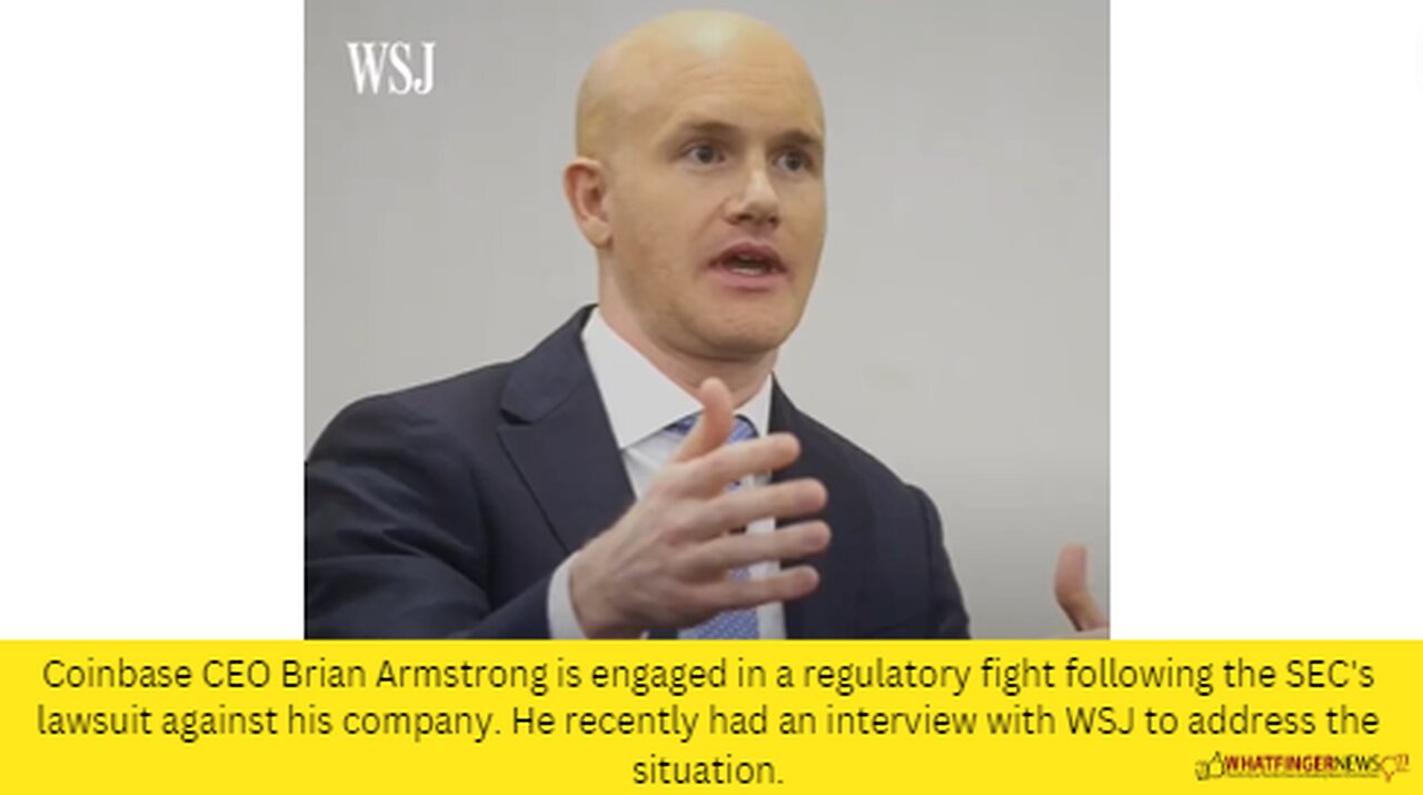 Coinbase CEO Brian Armstrong is engaged in a regulatory fight following the SEC's lawsuit