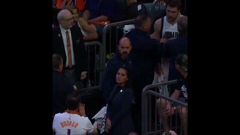 Luka had to be held back after getting into with a Suns fan 👀 #Shorts