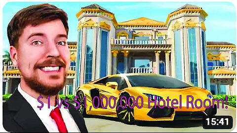 $1 vs $1,000,000 Hotel Room!