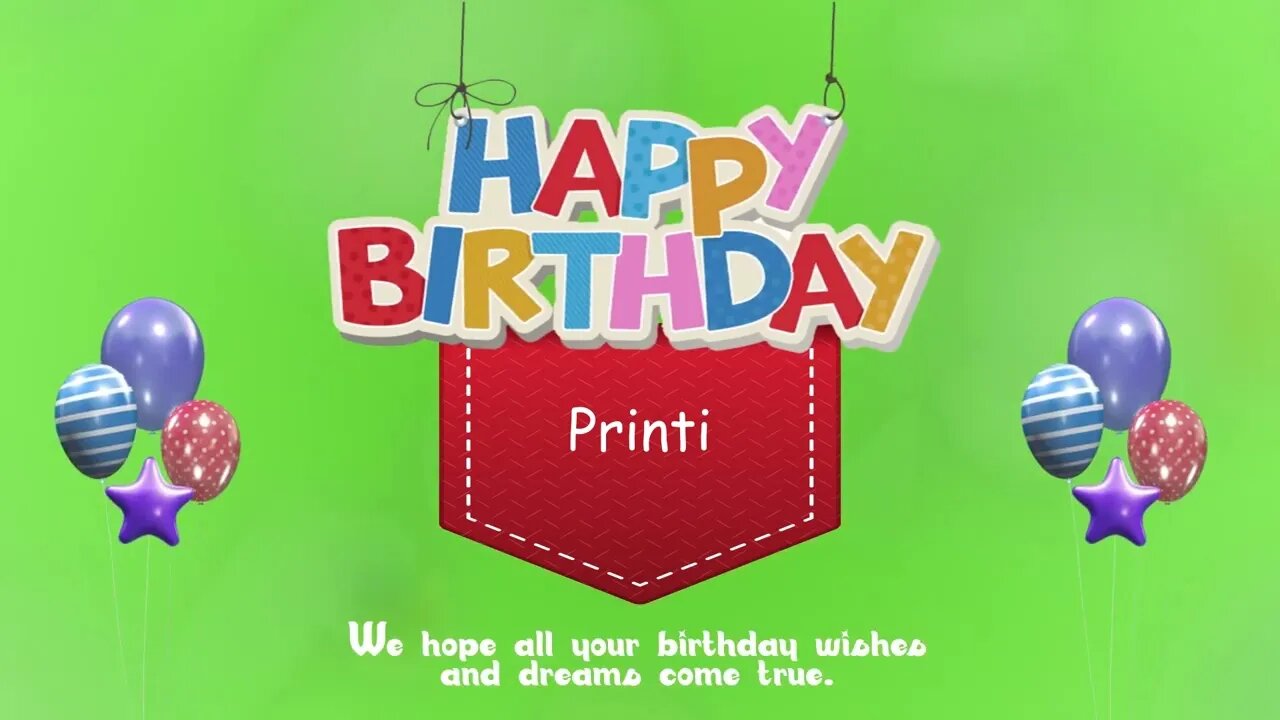 Wish you a Very Happy Birthday Printi