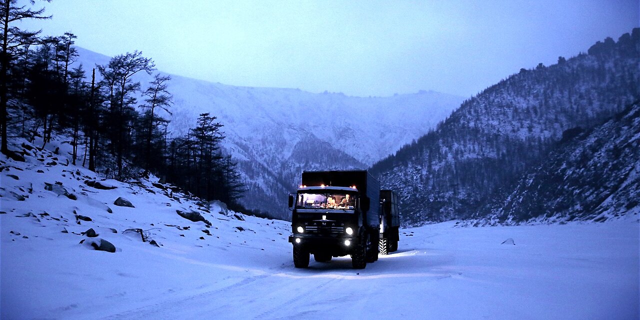 Siberian ice road