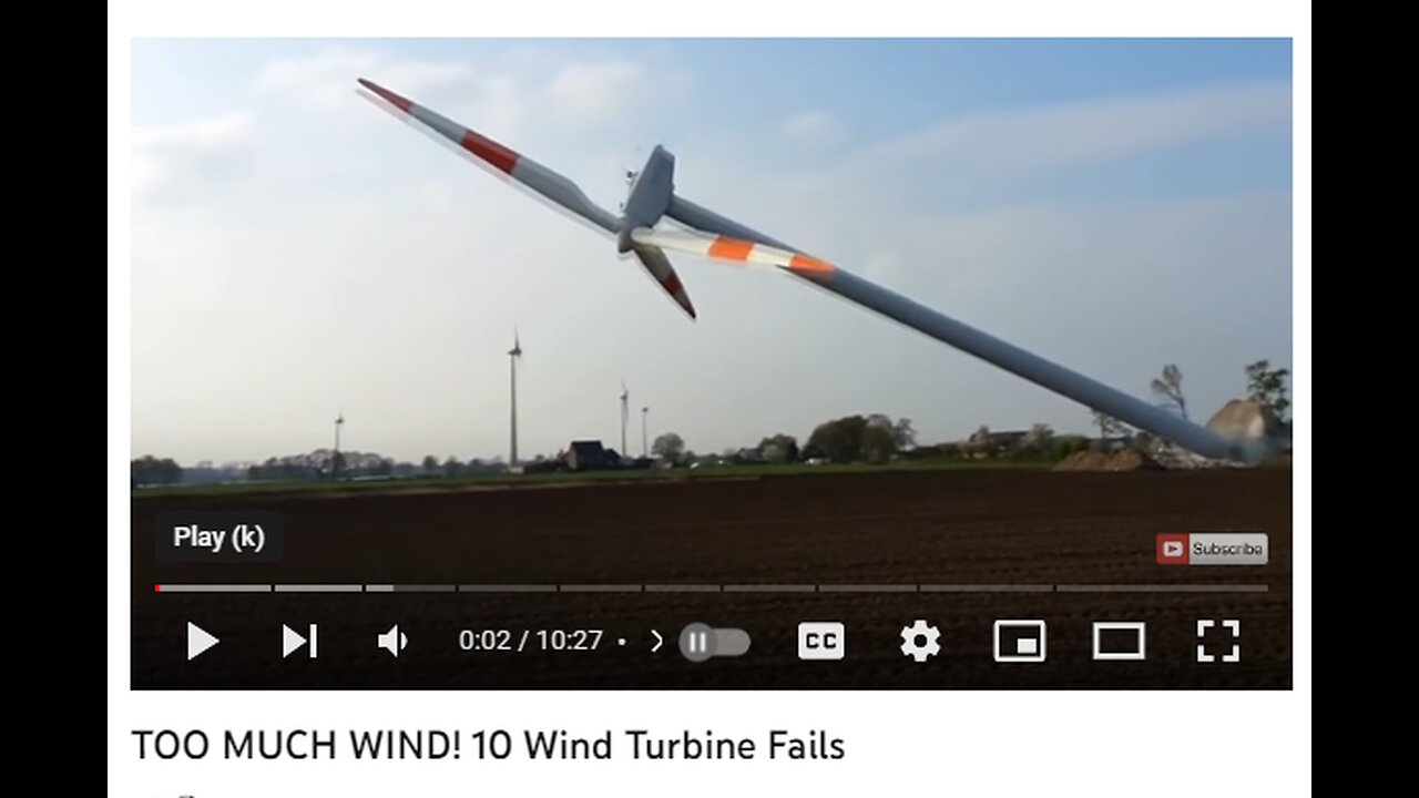 WIND TURBINES ARE TOPPLING OVER AT AN ALARMING RATE