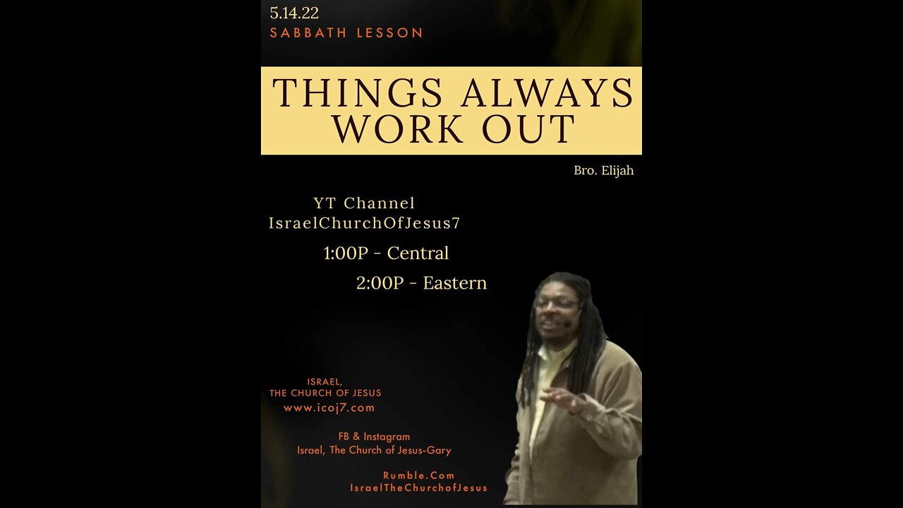 THINGS ALWAYS WORK OUT