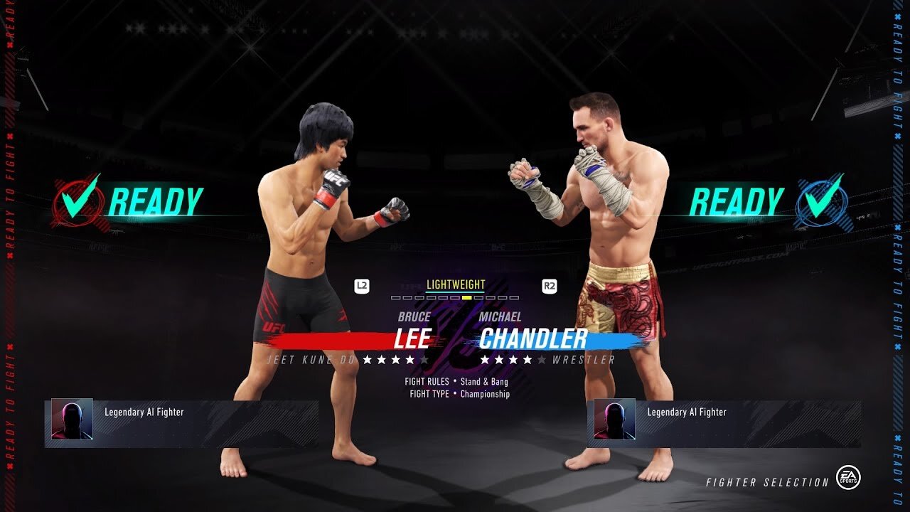 Fight Island: Bruce Lee VS Michael Chandler | Fight Simulation UFC 4