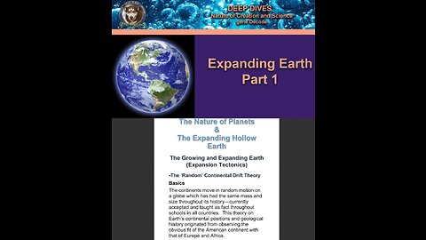 Gene Decode - Expanding Earth Part 1 - Reveals the Earth's true history