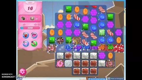 Candy Crush Level 1864 Audio Talkthrough, 1 Star 0 Boosters