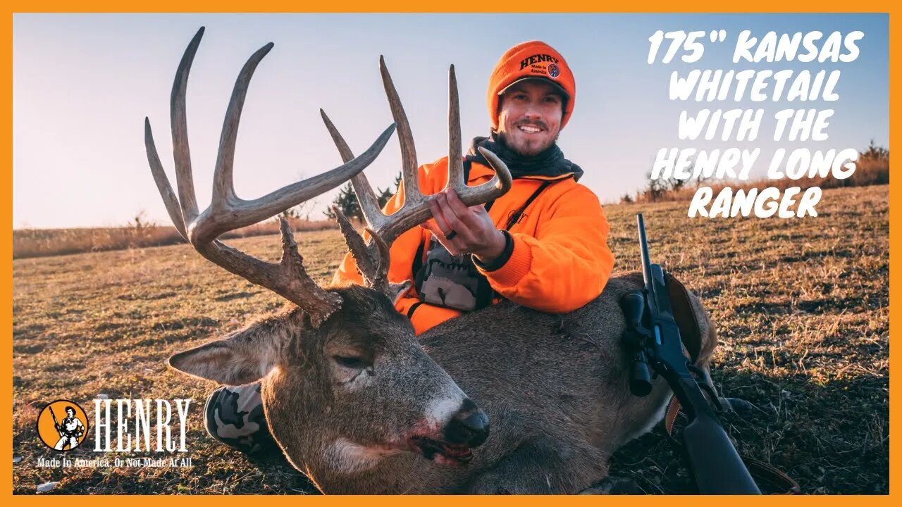 GIANT 175" KANSAS WHITETAIL WITH THE HENRY LONG RANGER! #HUNTWITHAHENRY