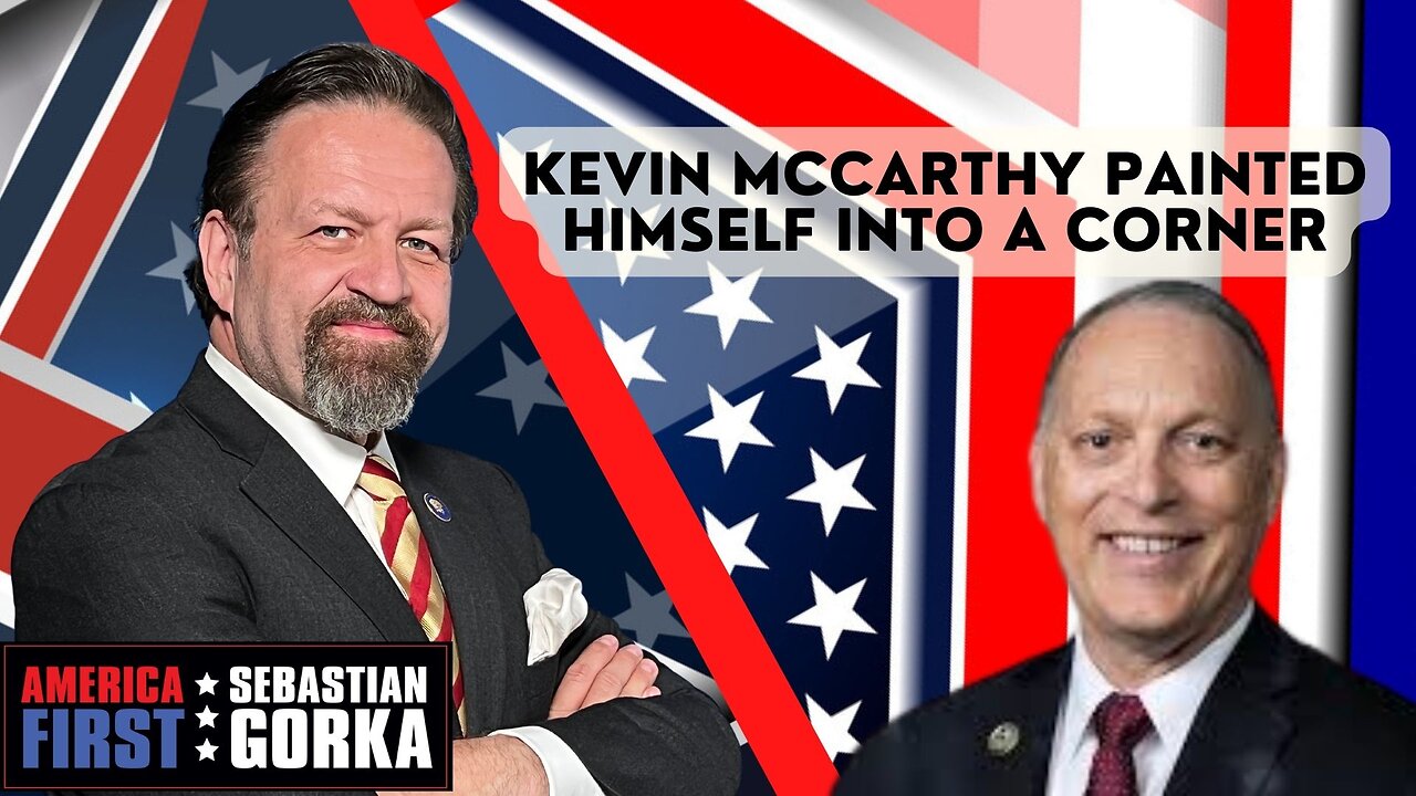 Kevin McCarthy painted himself into a corner. Rep. Andy Biggs with Sebastian Gorka