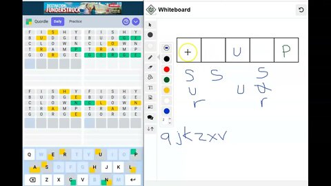 Quordle of the Day for August 27, 2022