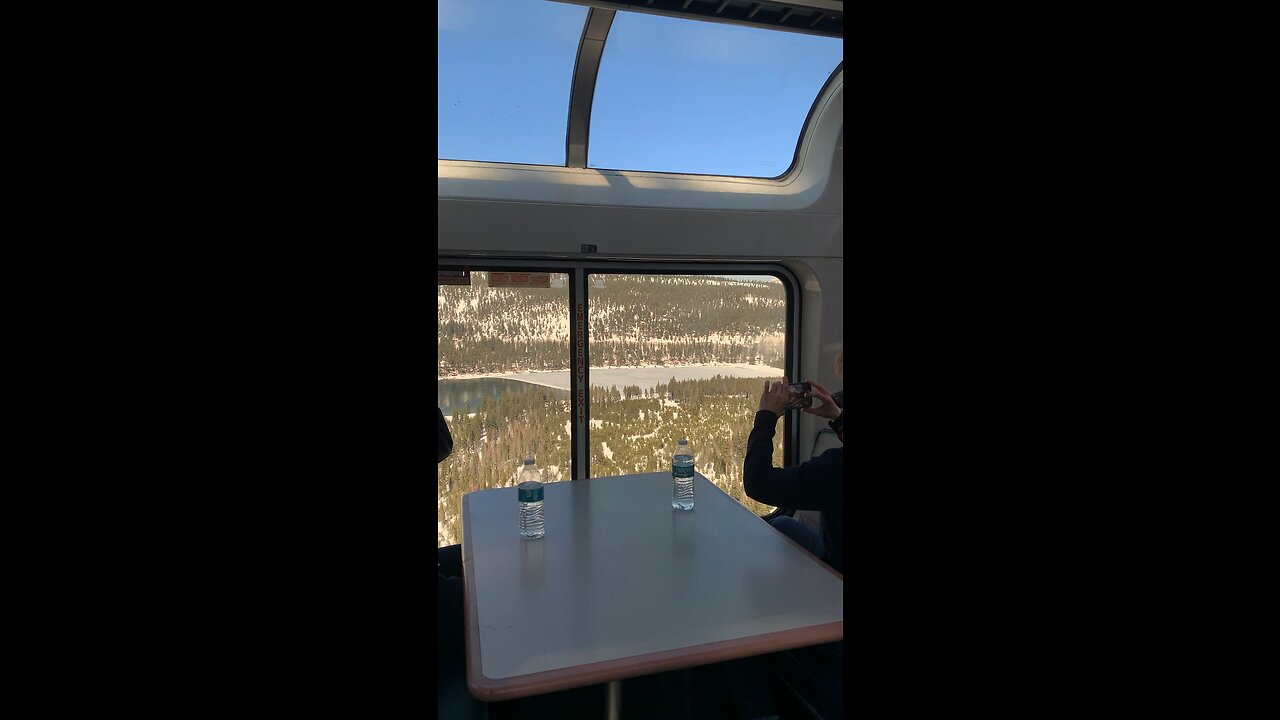 Breathtaking train ride! Donner lake CA where the cannibals were lol