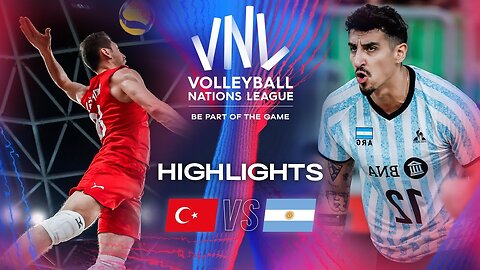 🔴 Highlights | Week 3 | Men's VNL 2024 - TUR vs. ARG