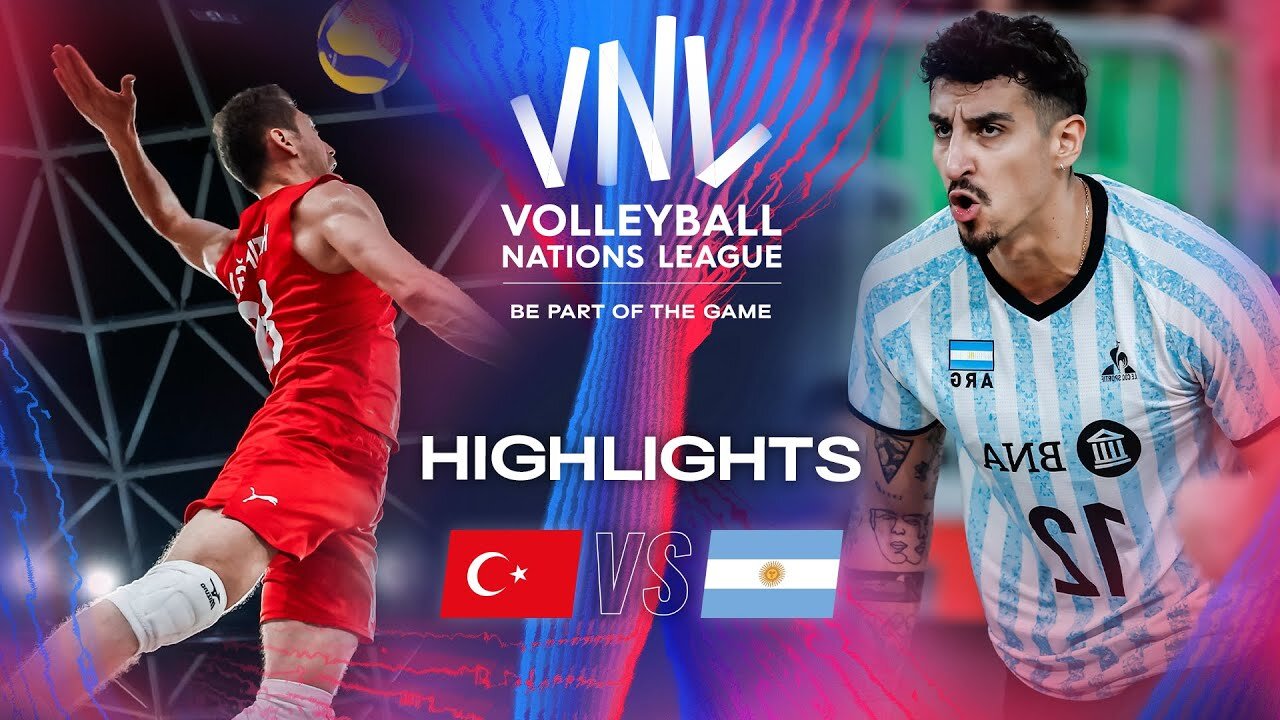 🔴 Highlights | Week 3 | Men's VNL 2024 - TUR vs. ARG