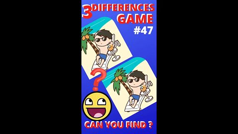 3 DIFFERENCES GAME | 47 |#SHORTS