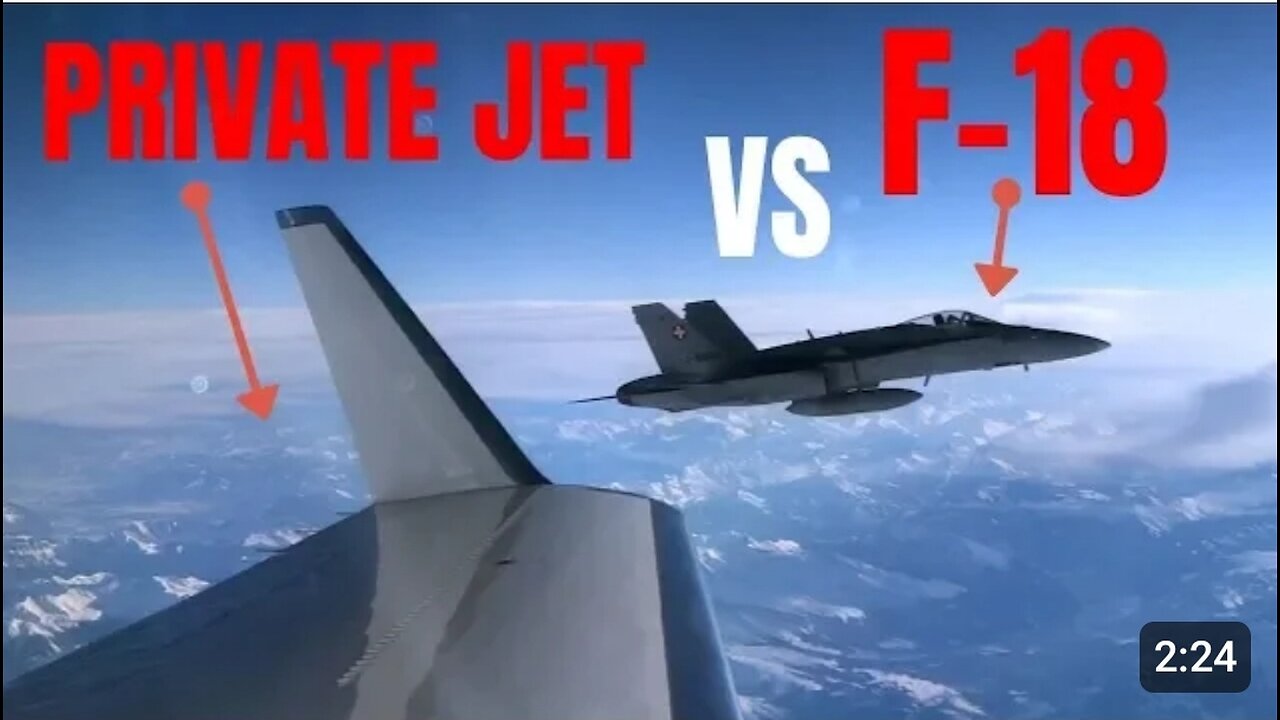 When your PRIVATE JET is intercepted by F-18s !!