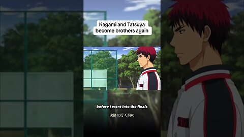 Kagami and Tatsuya become brothers again 😃 #anime #kurokonobasket #fyp