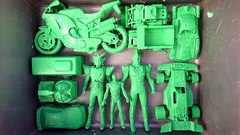 Clean up toy cars fire trucks, bulldozer trucks, sand trucks, racing cars, racing motorbikes,f1 cars