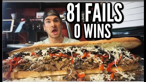 UNDEFEATED 9LB STEAK SANDWICH CHALLENGE the biggest steak sandwich man vs food