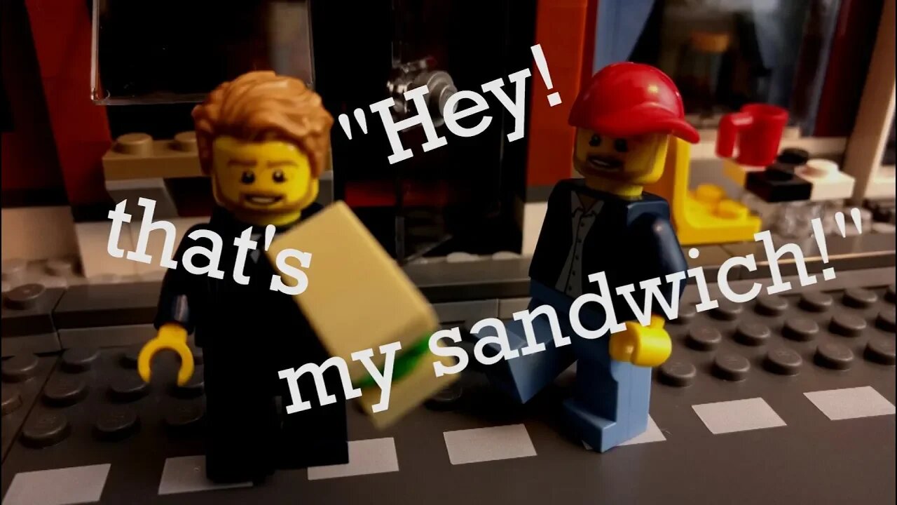 Hey that's my sandwich! (Lego stop motion)