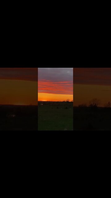 Golden skies and clouds