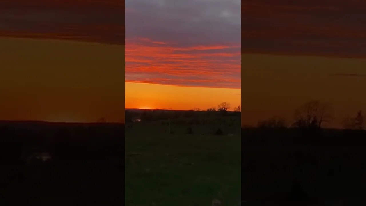 Golden skies and clouds