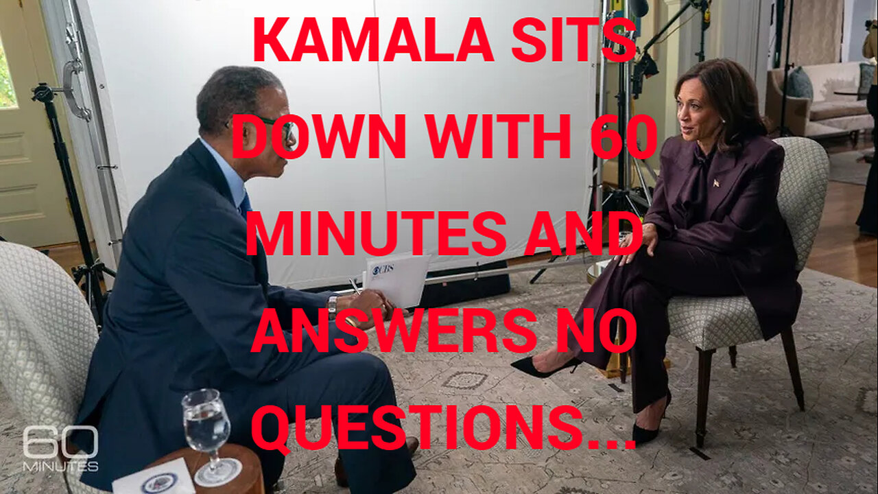 Kamala didn't answer anything of relevance during this interview...