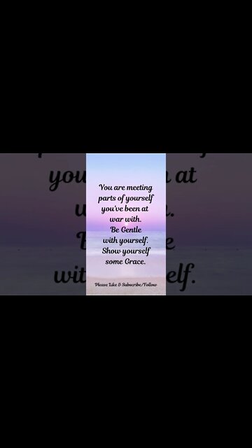 Be Gentle with Yourself