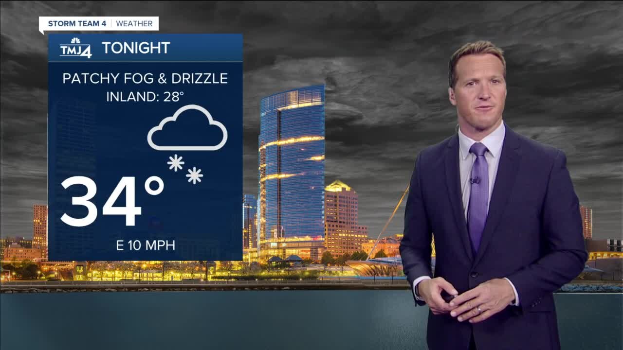 Southeast Wisconsin weather: Drizzle and fog tonight, slippery roads possible