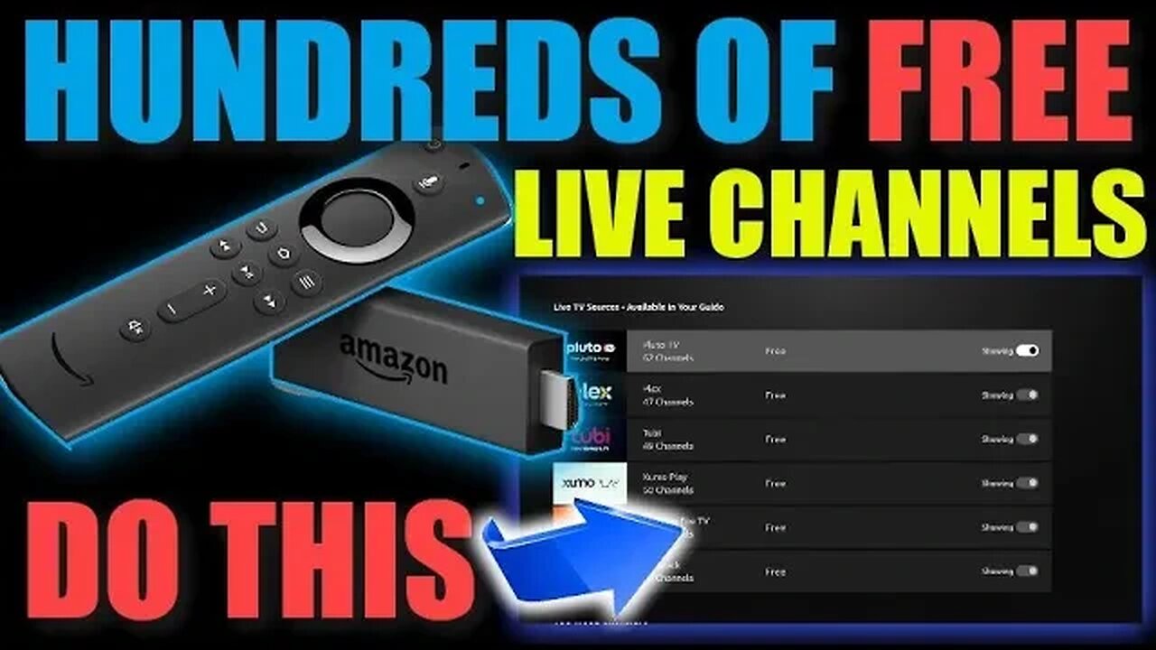 Fire Stick Live TV Setup - Easily Add Hundreds of Channels (no sign up required)