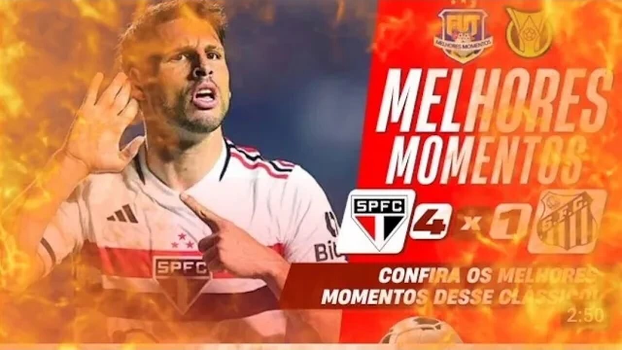 São Paulo 4x1 Santos MELHORES MOMENTOS Brasileirão 2023 - GOLEADA NO MORUMBI