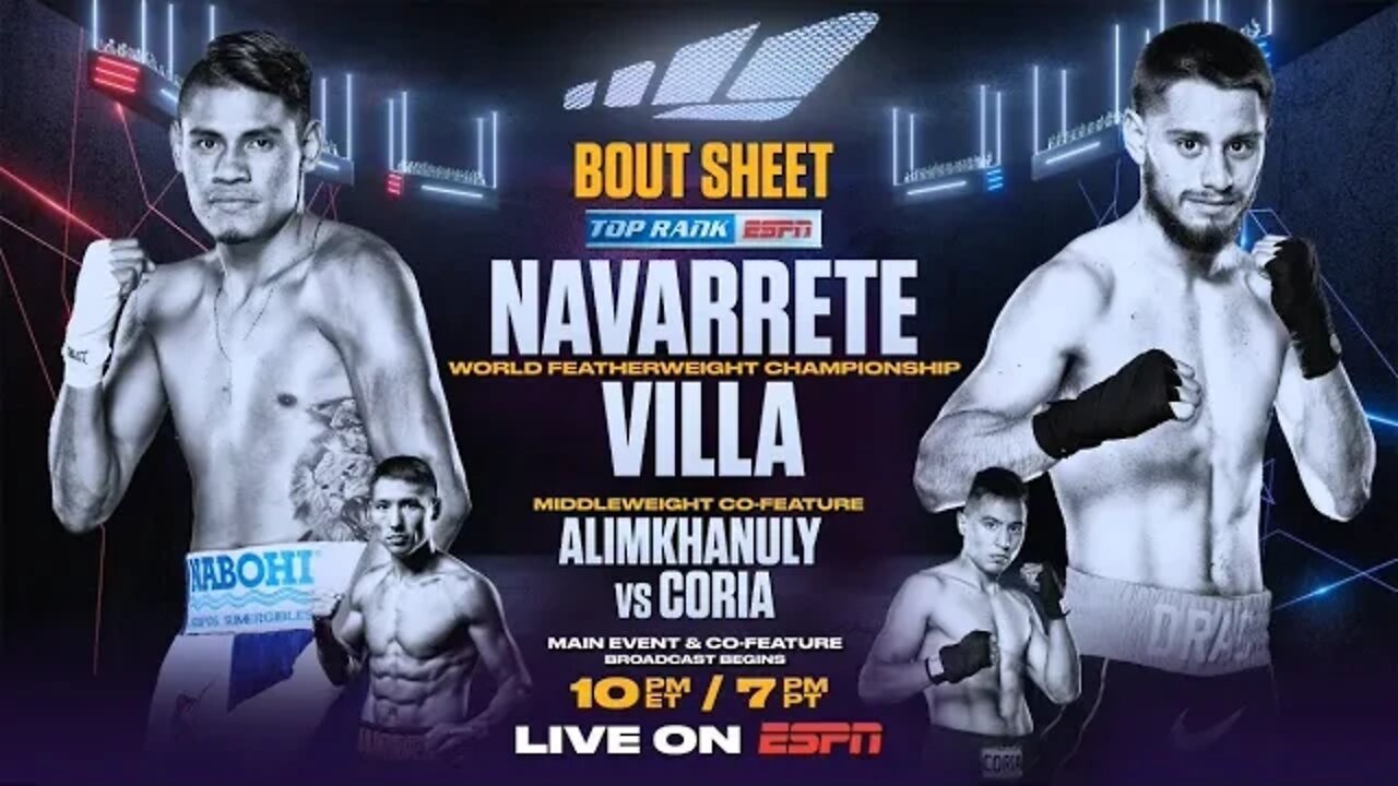 THE WORD - BOXING NEWS - NAVARRETE vs VILLA TONIGHT