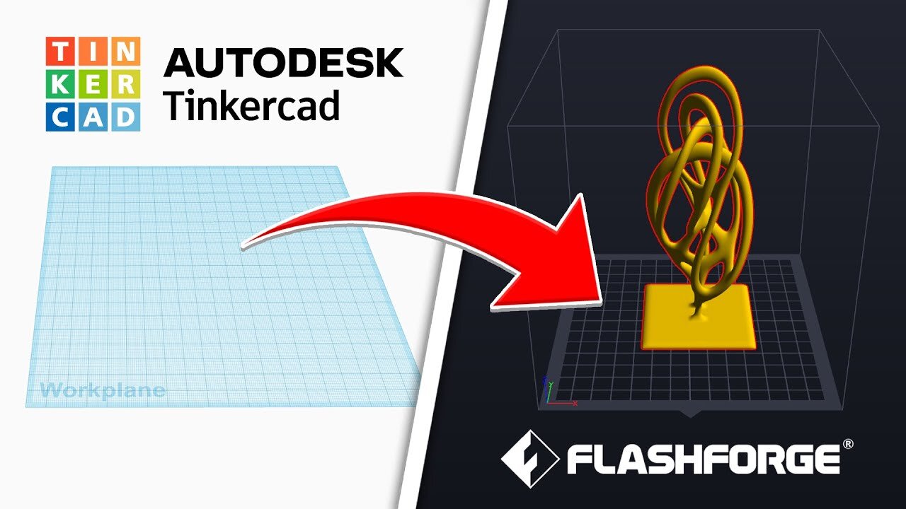 TinkerCad to FlashPrint - How to Design & Print a 3D Model!