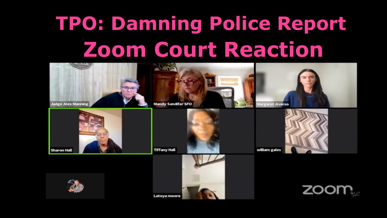 Zoom Court Reaction. “Judge Manning Deeply Concerned After Reading Police Report.”