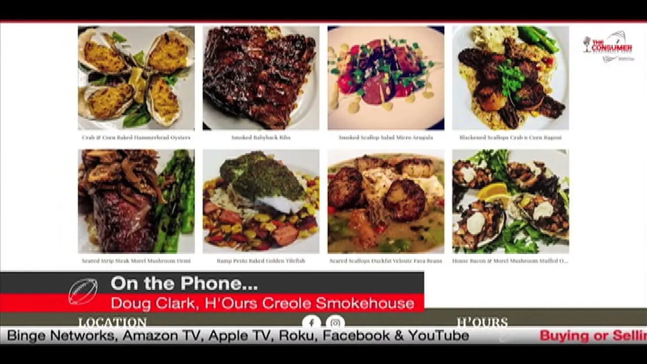 Doug Clark H'ours Creole Smokehouse - whats on the menu over at H'ours? How does Doug build menus?