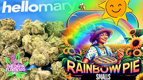 Trying Rainbow Pie Smalls THCa from ShopHelloMary! The Dank Flamingo Cannabis Review!!