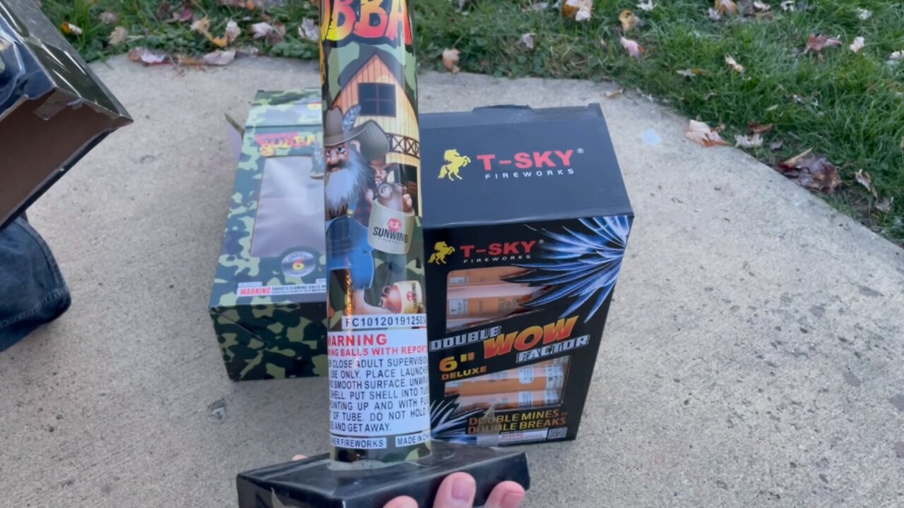 DOUBLE BREAK Canister Shell Fireworks!