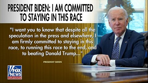 Biden sends letter to Dems refusing to step down