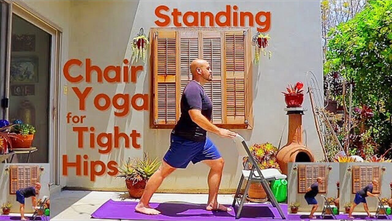 Standing Chair Yoga for Tight Hips - 23 Minute Class