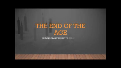 End Times - The Next 'It is Finished'
