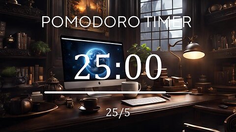 25/5 Pomodoro Technique 🌘 Lofi + Frequency for Relaxing, Studying and Working 🌘