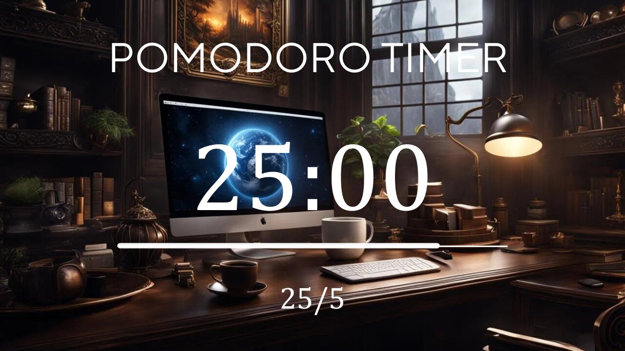 25/5 Pomodoro Technique 🌘 Lofi + Frequency for Relaxing, Studying and Working 🌘