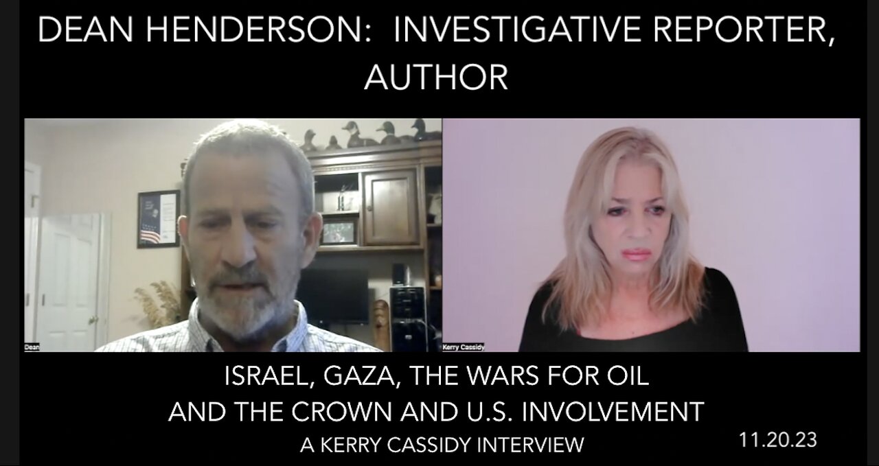 DEAN HENDERSON: MIDDLE EAST ISRAEL GAZA, U.S. AND THE CROWN INVOLVEMENT