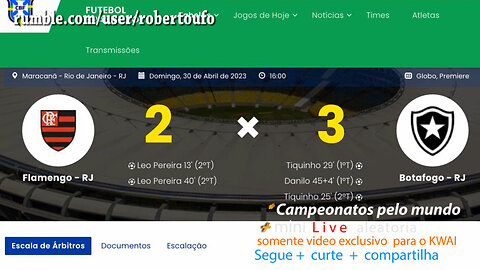 campeonato Brasileiro 2023 FLAMENGO 2x3 BOTAFOGO - rodada 2