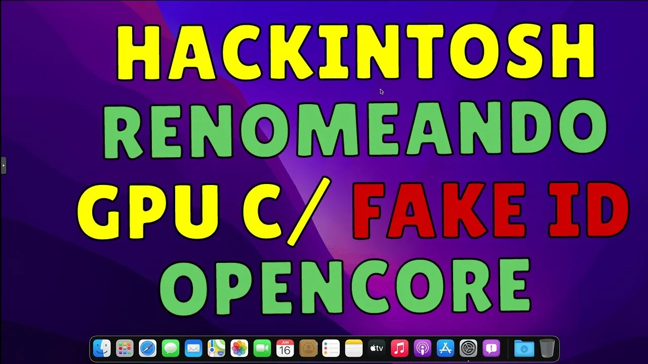 HACKINTOSH RENOMEANDO GPU COM FAKE ID OPENCORE - CORRIGINDO ACELERAÇÃO GRÁFICA AMD R7/R9 HD7000/8000