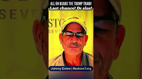 JOHNNY ENLOW threatens- get on the Trump train or else! #nar #apostasy #7M