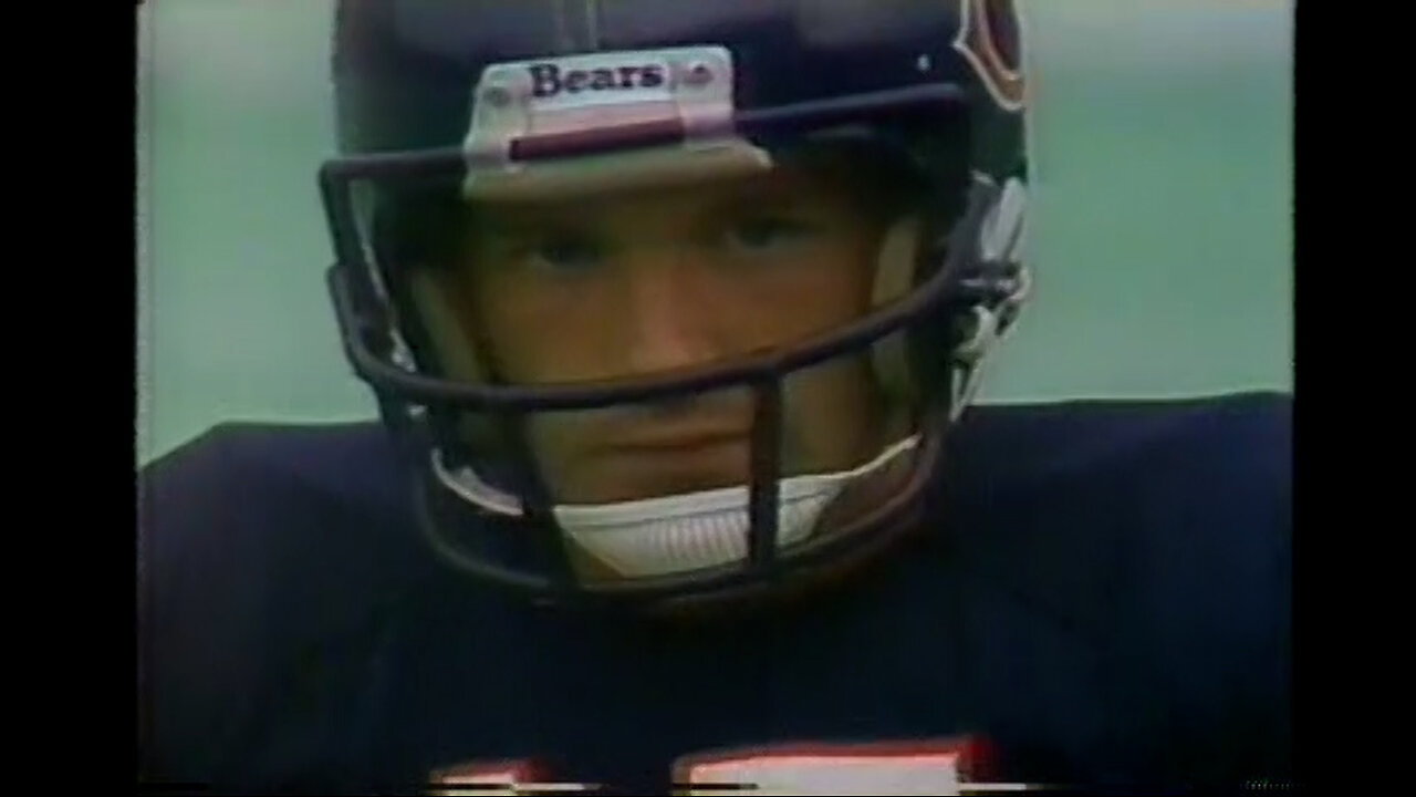 November 4, 1984 - Dave Finzer Punts for the Chicago Bears vs. Oakland Raiders